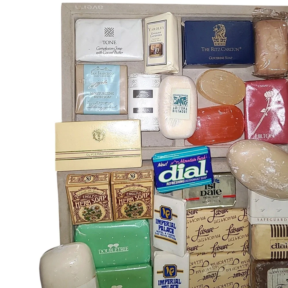 36 Vintage Hotel Motel Bar Soaps Ritz Carlton Hilton Las Vegas Travel Lot